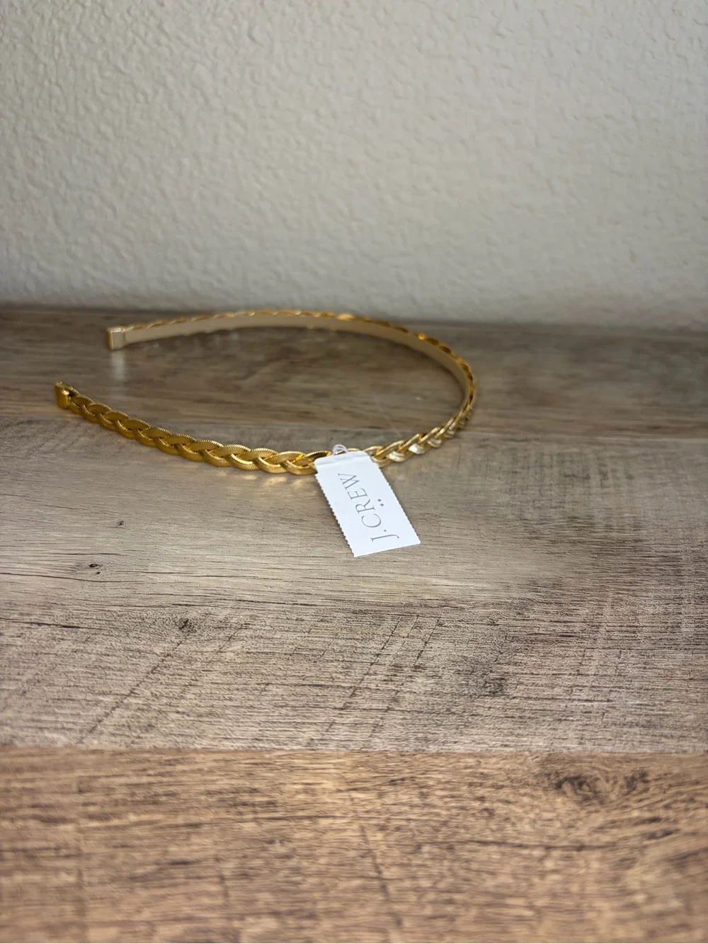 Jcrew Braided Gold Headband for Women